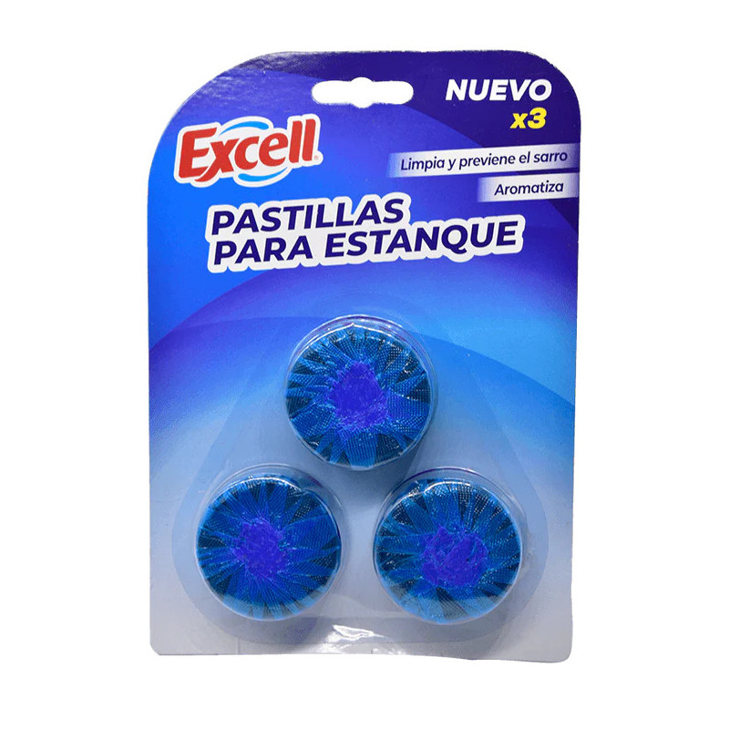 Pastillas Inodoro Excell 3 Und
