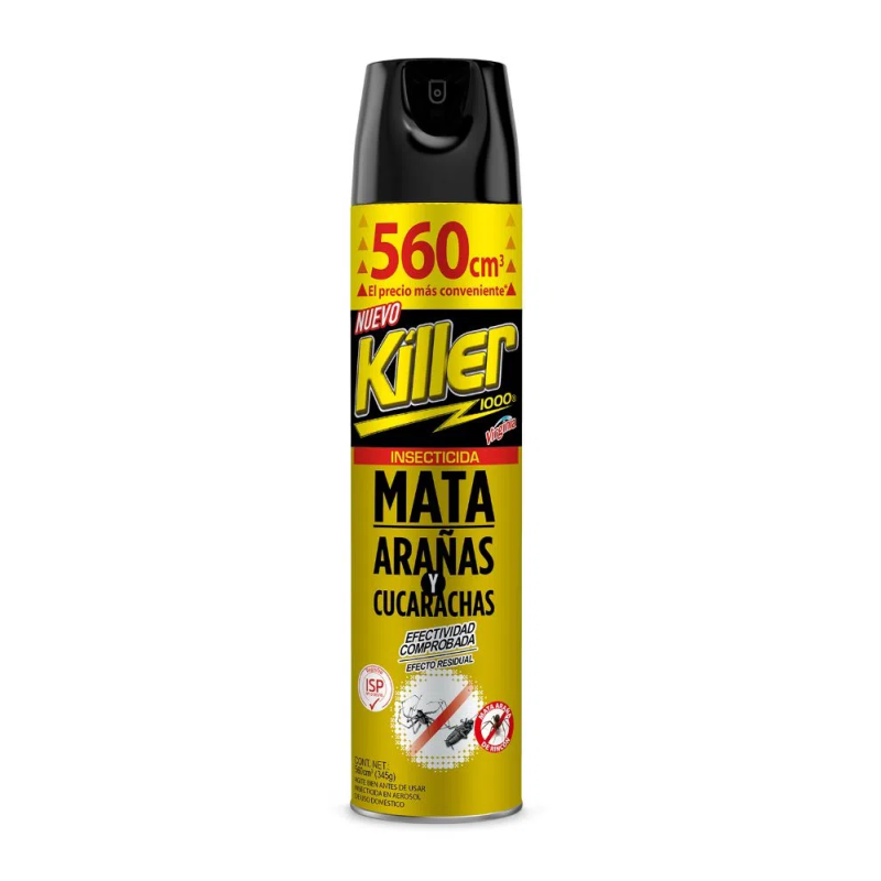 Insecticida Killer Arañas y Cucarachas 560cc