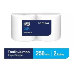 Toall de Papel Tork Hoja Simple 2X250 Mts