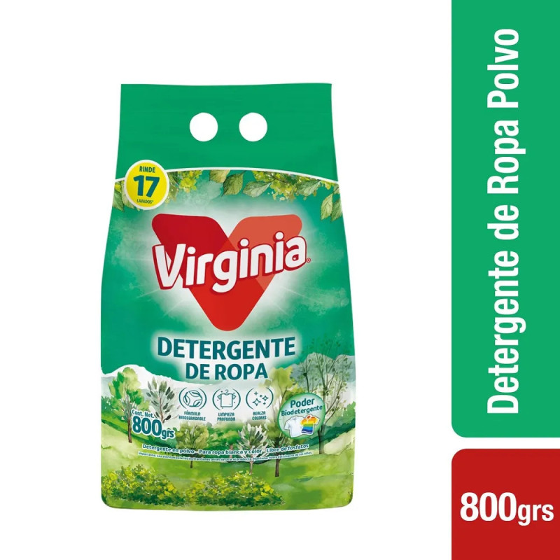 Detergente En Polvo Virginia 800g