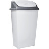 BASURERO PLASTICO TAPA VAIVEN 15 LTS