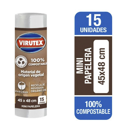 Bolsa Virutex Compostable 45 x 48